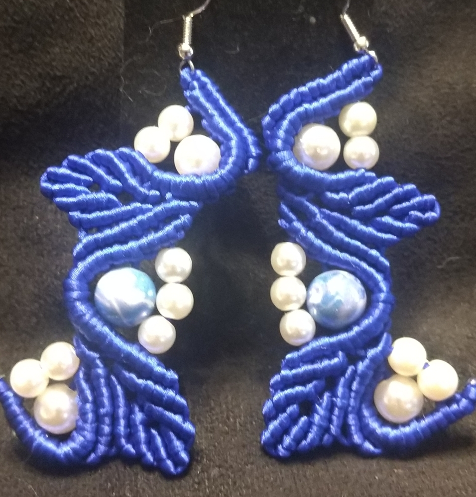 Handmade Micro Macrame earrings